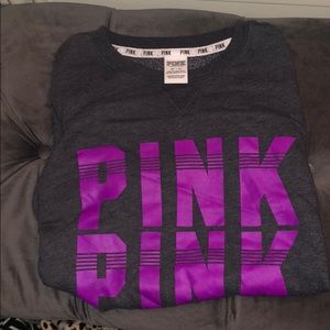 Pink crew neck